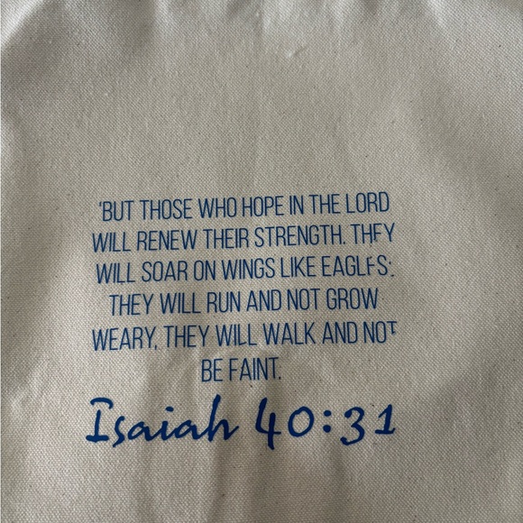 Canvas Tote Bag with Inspirational Quote - Picture 2 of 3